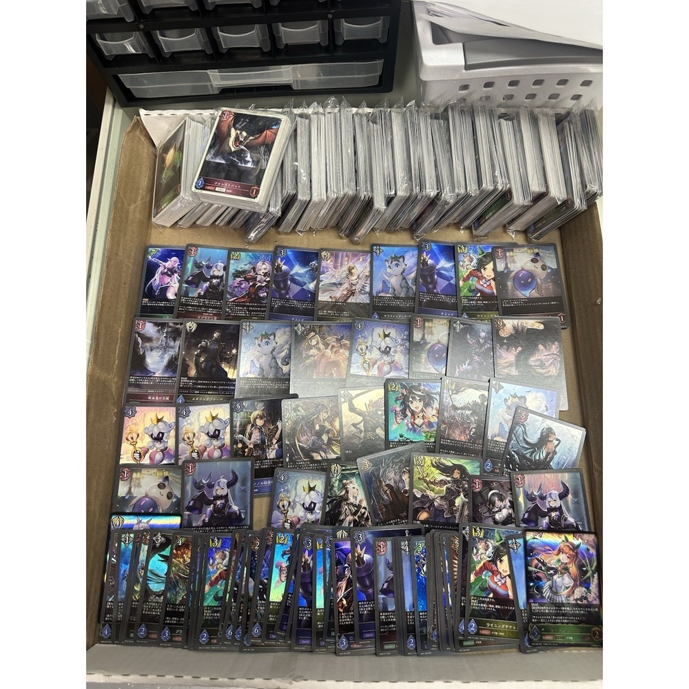Massive Shadowverse Evolve Japanese Bulk Lot with holo foils unsearched see pics